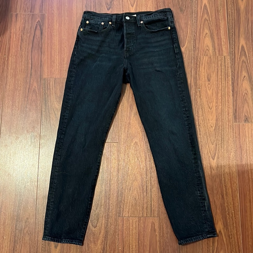 Straight Leg Black Jeans